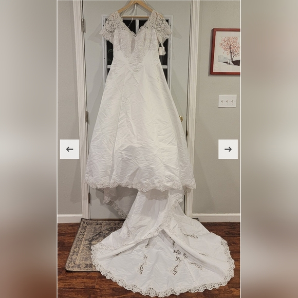 David's Bridal Lace Gown - Picture 2 of 10